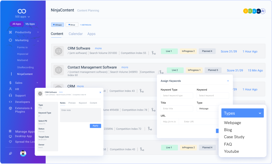 keyword tool leave note